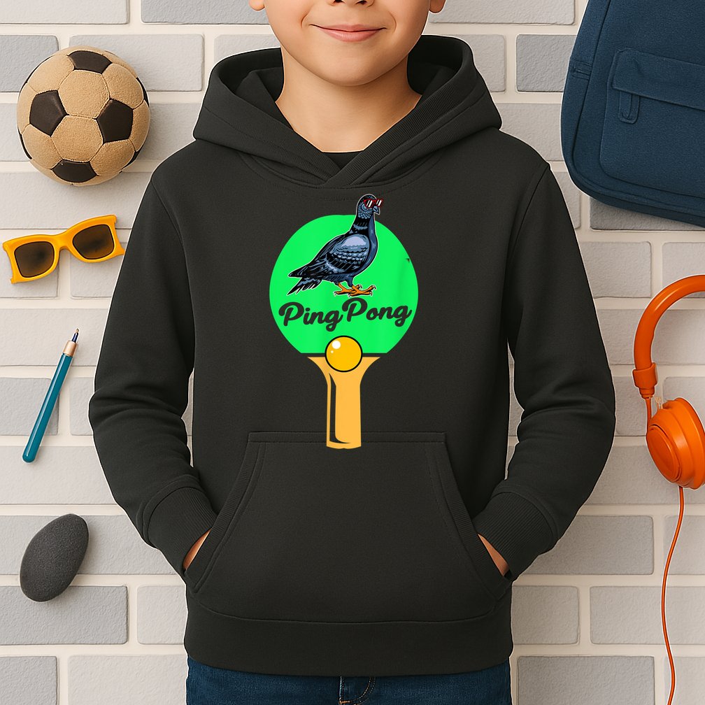 Pigeon Ping Pong Kids Hoodie