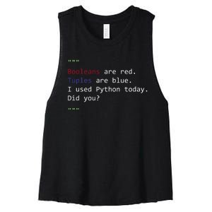 Python Poem Women's Racerback Cropped Tank