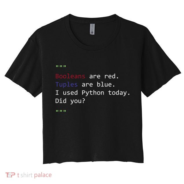 Python Poem Women's Crop Top Tee