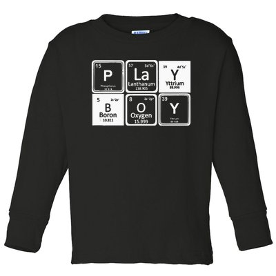 Play Periodic Profession Career Worker Toddler Long Sleeve Shirt