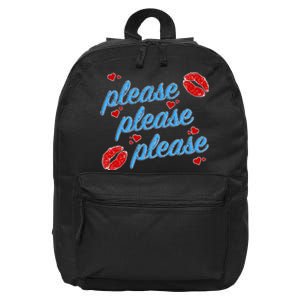 Pl.E.A.S.E. P.L.E.A.Se. P.L.E.A.S.E Song Design 16 in Basic Backpack