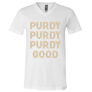 Purdy Purdy Purdy Good Meme V-Neck T-Shirt