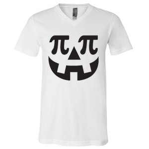 Pumpkin Pi Pie Shirts Punny Halloween Costume Math Pun V-Neck T-Shirt