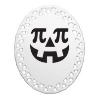 Pumpkin Pi Pie Shirts Punny Halloween Costume Math Pun Ceramic Oval Ornament