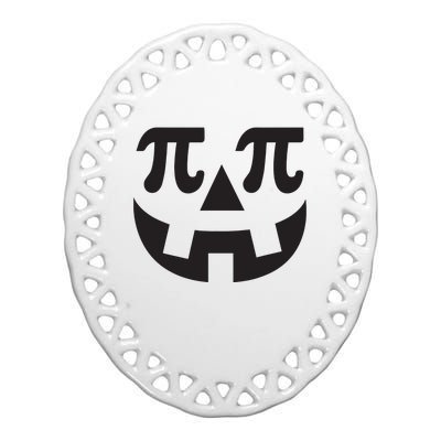 Pumpkin Pi Pie Shirts Punny Halloween Costume Math Pun Ceramic Oval Ornament