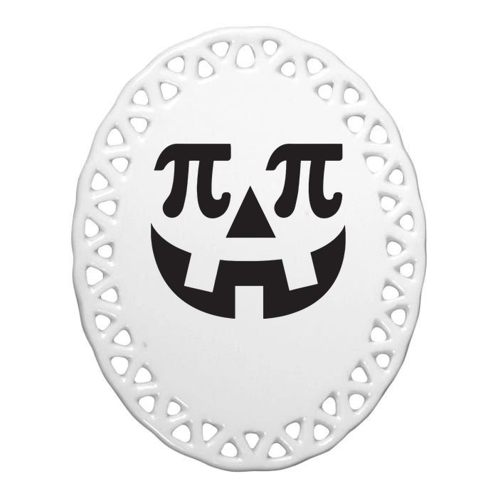 Pumpkin Pi Pie Shirts Punny Halloween Costume Math Pun Ceramic Oval Ornament