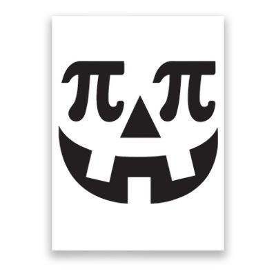 Pumpkin Pi Pie Shirts Punny Halloween Costume Math Pun Poster