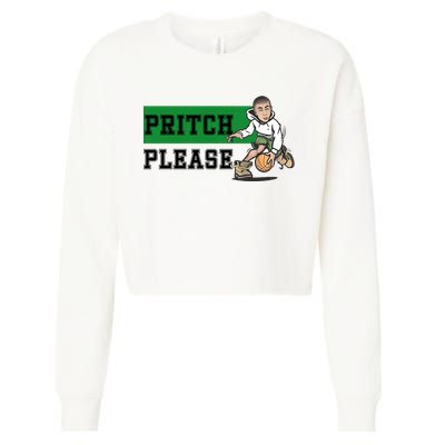 Pritch Please Cropped Pullover Crew