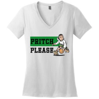Pritch Please Women's V-Neck T-Shirt