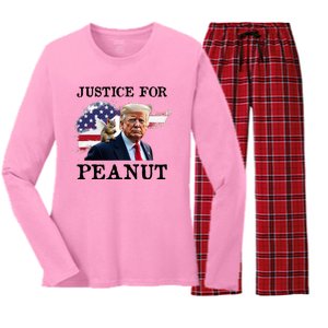 Peanut P’Nut Pnut Justice Women's Long Sleeve Flannel Pajama Set 