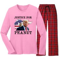 Peanut P’Nut Pnut Justice Women's Long Sleeve Flannel Pajama Set 