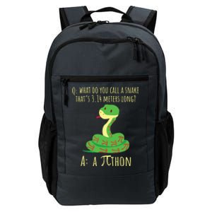 Python Pithon Pi Symbol Funny Math Teacher Pi Day Daily Commute Backpack