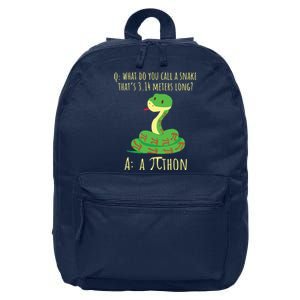 Python Pithon Pi Symbol Funny Math Teacher Pi Day 16 in Basic Backpack