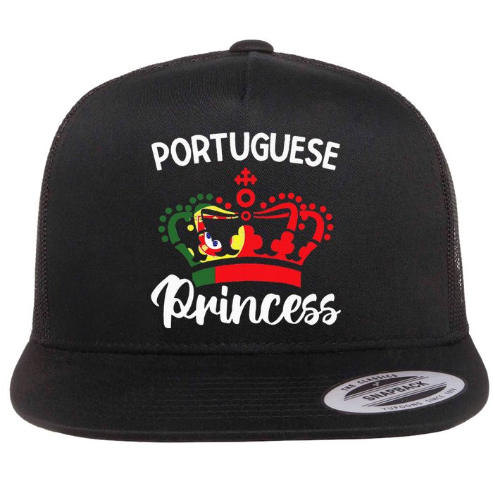 Princess Portugal Portuguese Flat Bill Trucker Hat