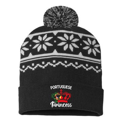 Princess Portugal Portuguese USA-Made Snowflake Beanie