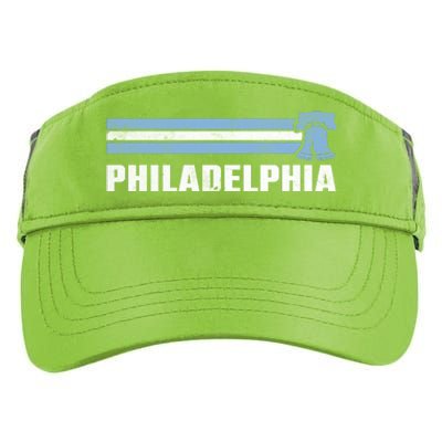 Philly Philadelphia Baseball Retro Vintage Stripes Adult Drive Performance Visor