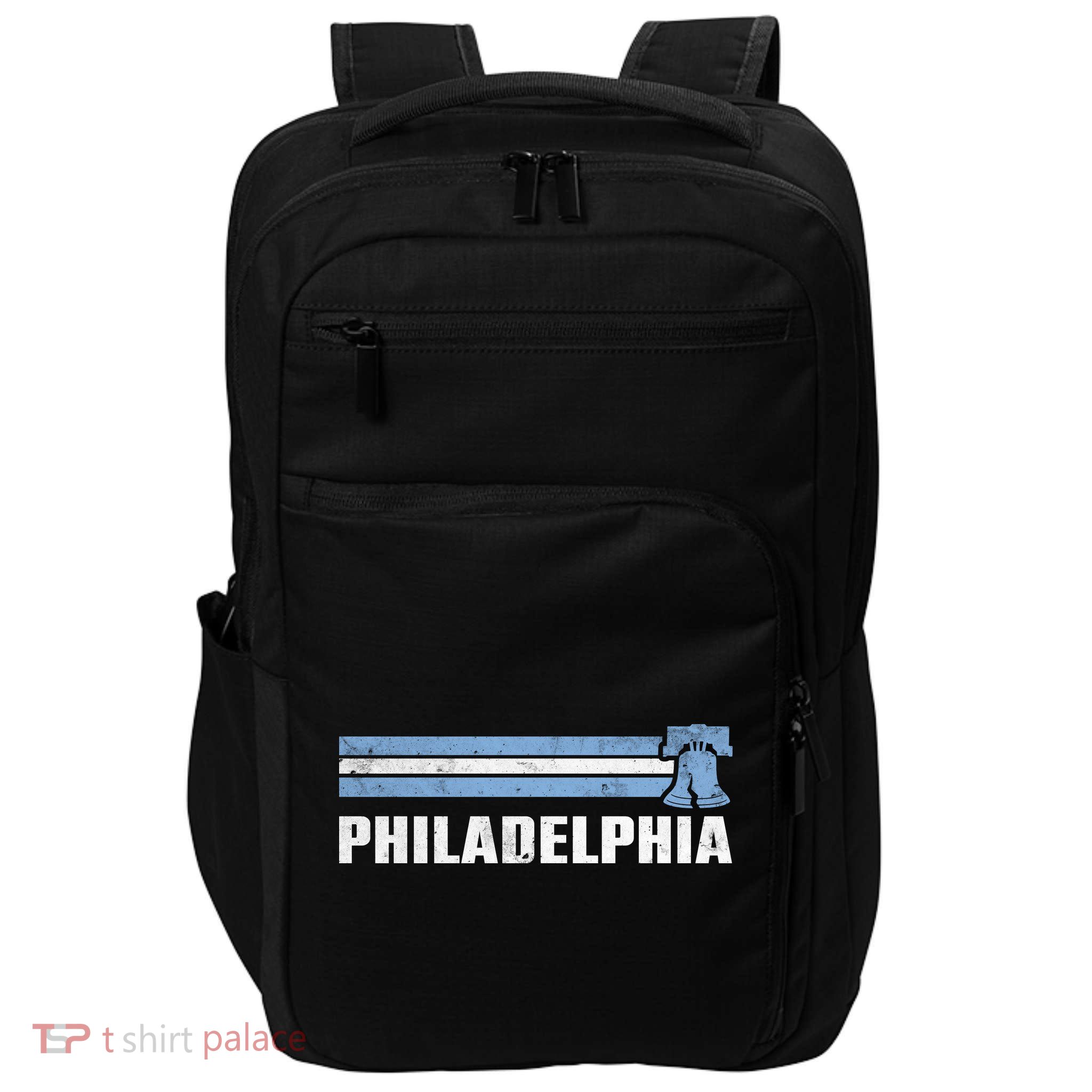 Philly Philadelphia Baseball Retro Vintage Stripes Impact Tech Backpack