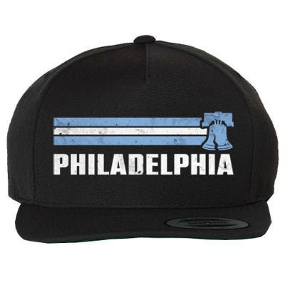 Philly Philadelphia Baseball Retro Vintage Stripes Wool Snapback Cap