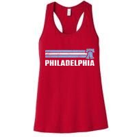 Philly Philadelphia Baseball Retro Vintage Stripes Womens Tank Top