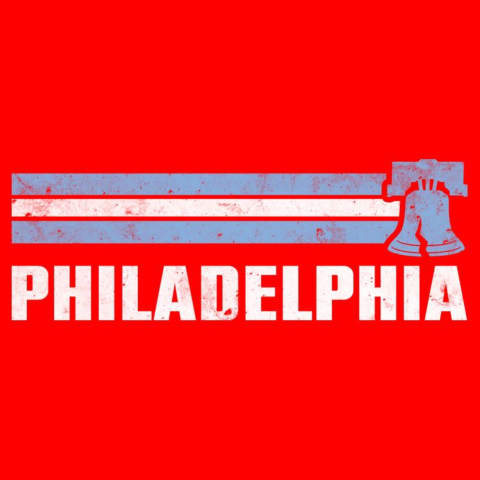 Philly Philadelphia Baseball Retro Vintage Stripes Womens Tank Top