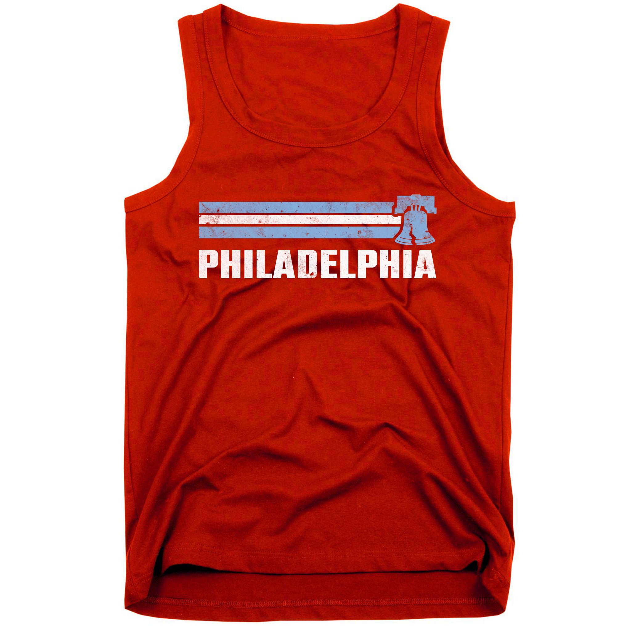 Philly Philadelphia Baseball Retro Vintage Stripes Tank Top