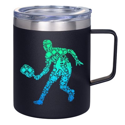 Pickleball Player 12oz Stainless Steel Coffee Mug
