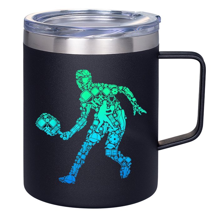 Pickleball Player 12oz Stainless Steel Coffee Mug