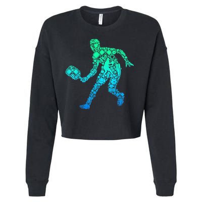 Pickleball Player Cropped Pullover Crew