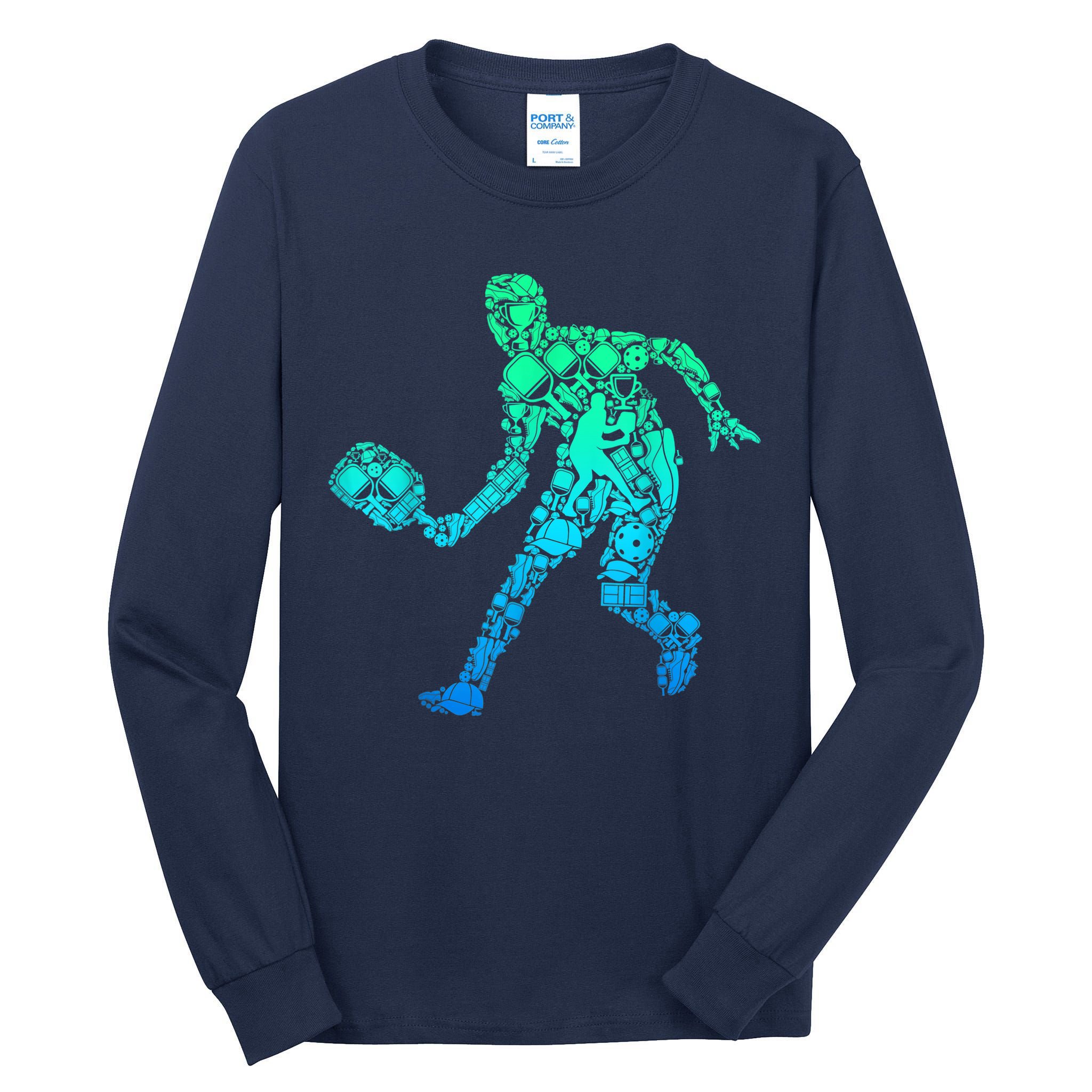 Pickleball Player Tall Long Sleeve T-Shirt