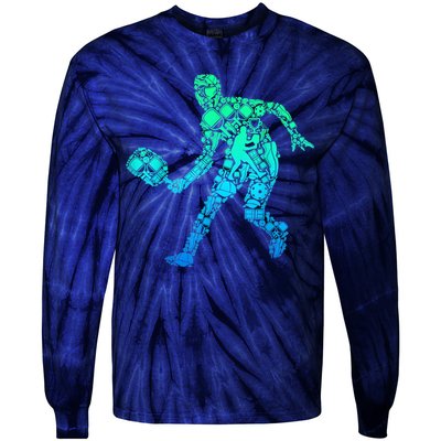 Pickleball Player Tie-Dye Long Sleeve Shirt