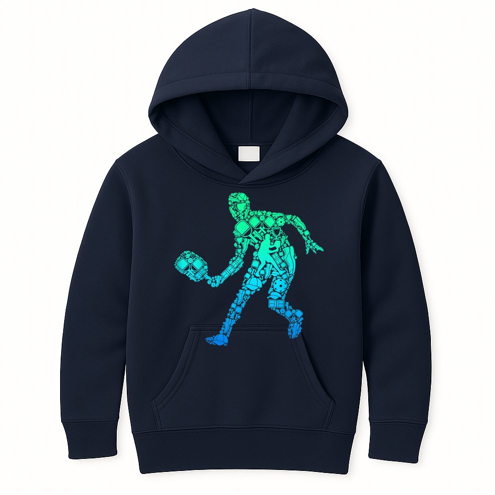 Pickleball Player Kids Hoodie