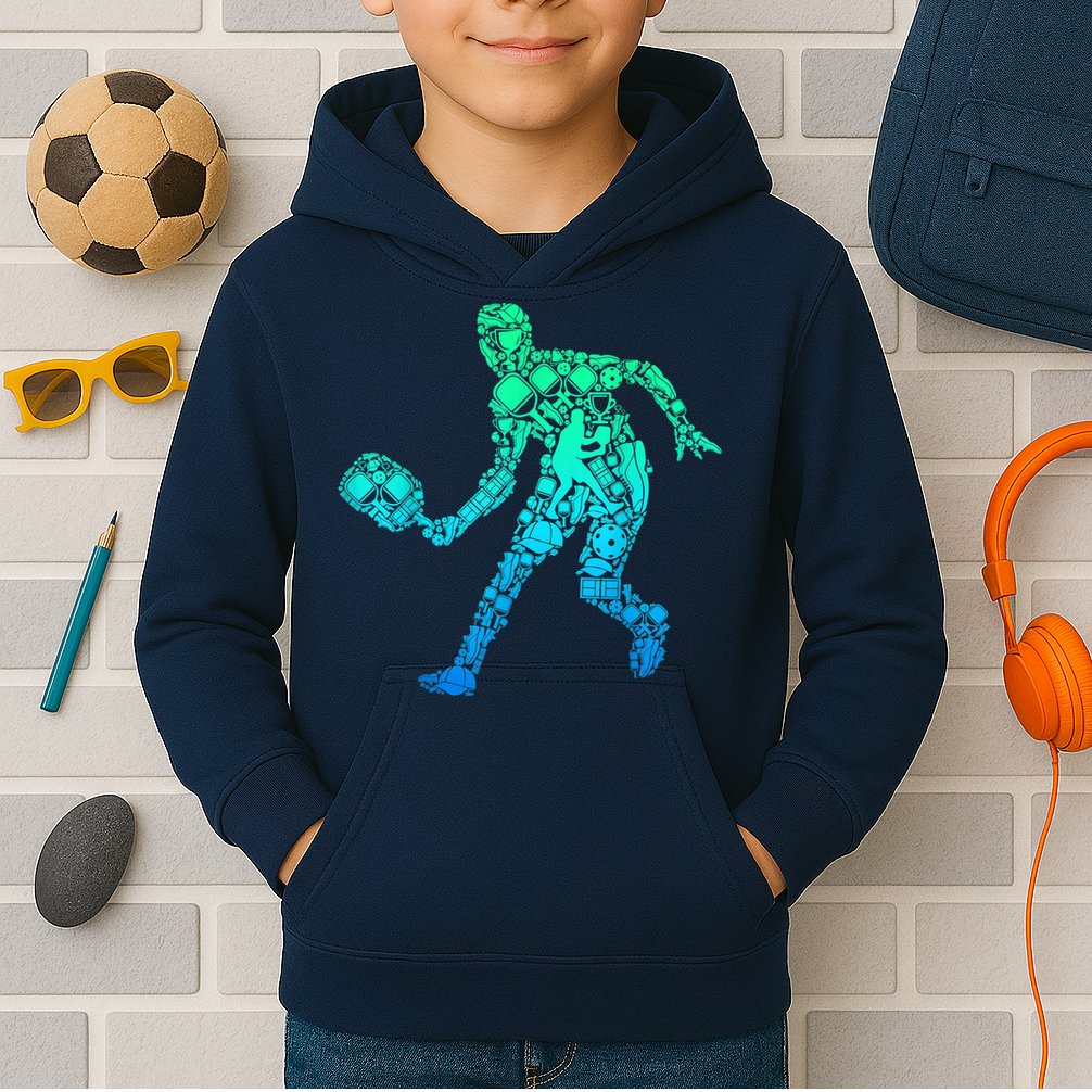 Pickleball Player Kids Hoodie