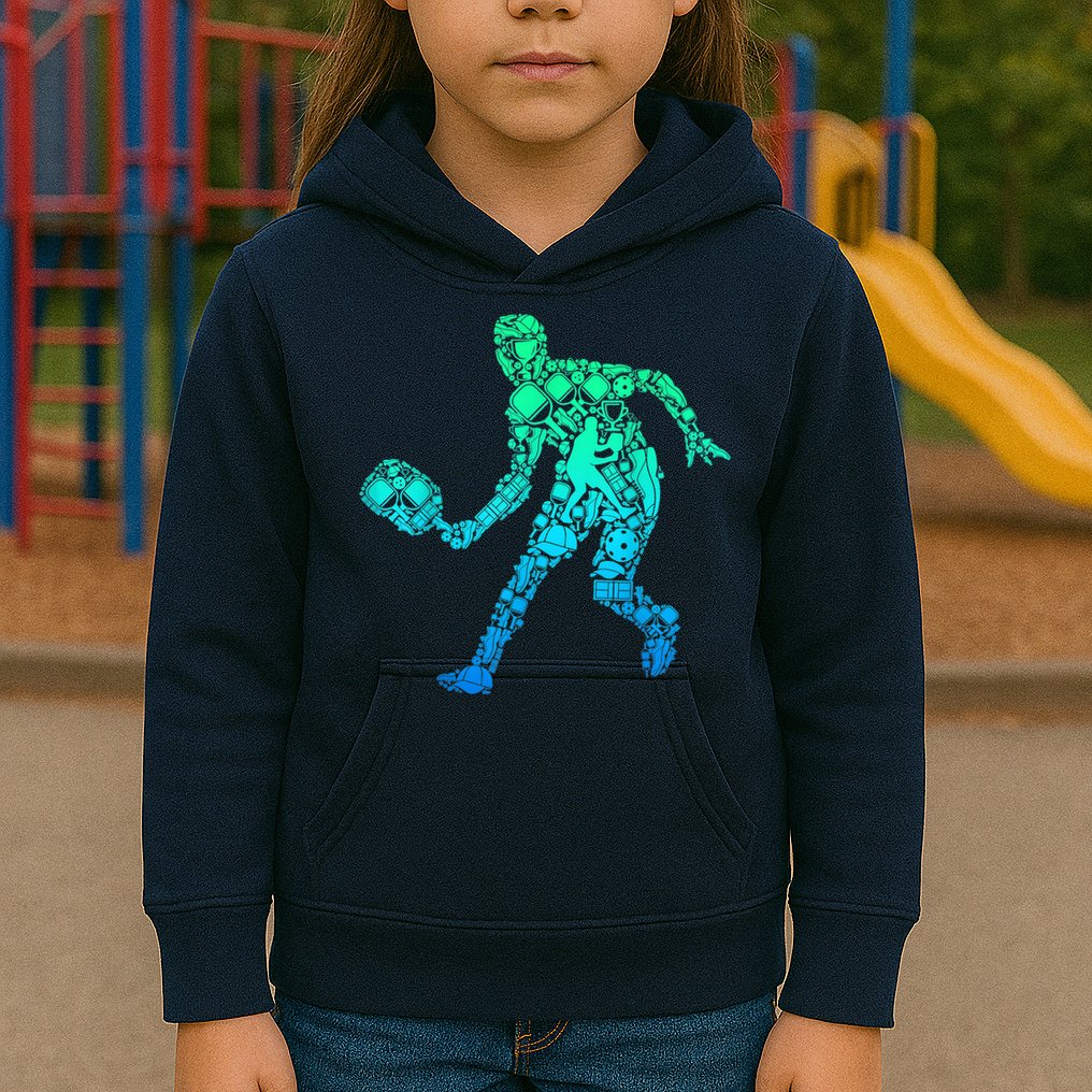 Pickleball Player Kids Hoodie