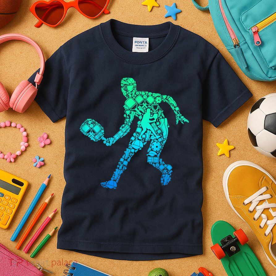 Pickleball Player Kids T-Shirt