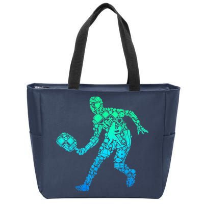 Pickleball Player Zip Tote Bag