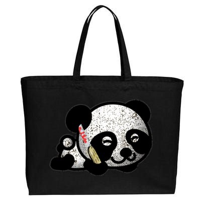 Punisher Panda Cotton Canvas Jumbo Tote