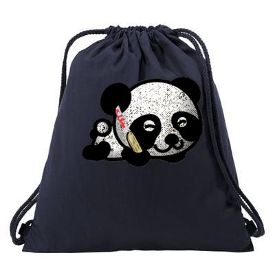 Punisher Panda Drawstring Bag