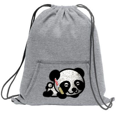 Punisher Panda Sweatshirt Cinch Pack Bag