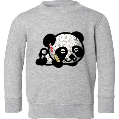 Punisher Panda Toddler Sweatshirt