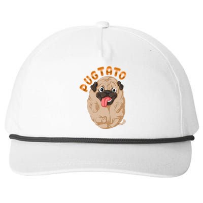 Pug Potato Pugtato Snapback Five-Panel Rope Hat