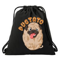 Pug Potato Pugtato Drawstring Bag