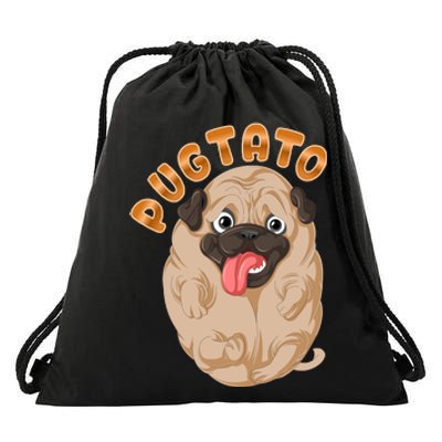 Pug Potato Pugtato Drawstring Bag