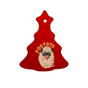 Pug Potato Pugtato Ceramic Tree Ornament