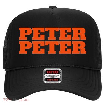 Peter Peter Pumpkin Eater Halloween Couples Costume High Crown Mesh Back Trucker Hat