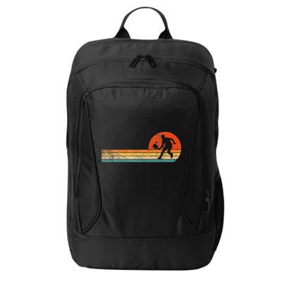 Pickleball Paddle Pickleball Player Dink Retro City Backpack