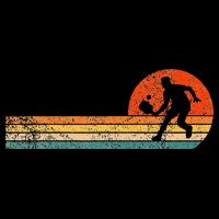 Pickleball Paddle Pickleball Player Dink Retro Backpack
