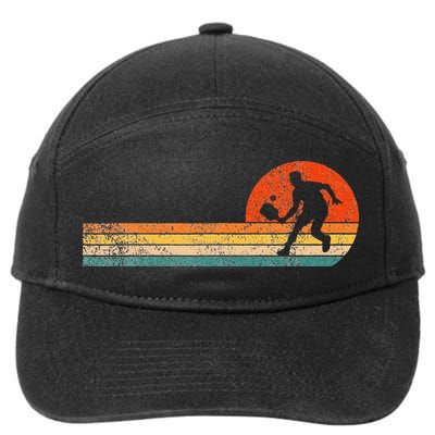 Pickleball Paddle Pickleball Player Dink Retro 7-Panel Snapback Hat