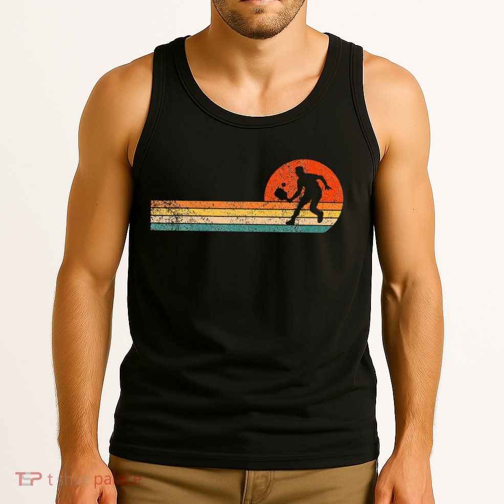 Pickleball Paddle Pickleball Player Dink Retro Tank Top