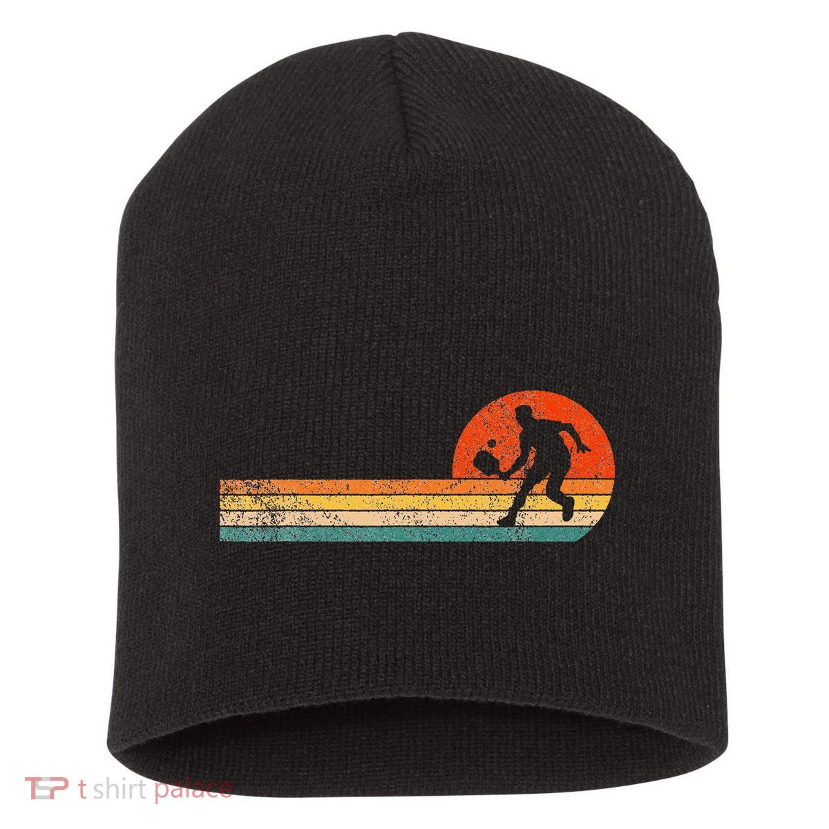 Pickleball Paddle Pickleball Player Dink Retro Short Acrylic Beanie
