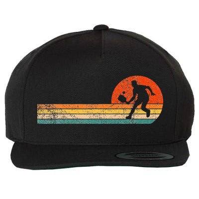Pickleball Paddle Pickleball Player Dink Retro Wool Snapback Cap